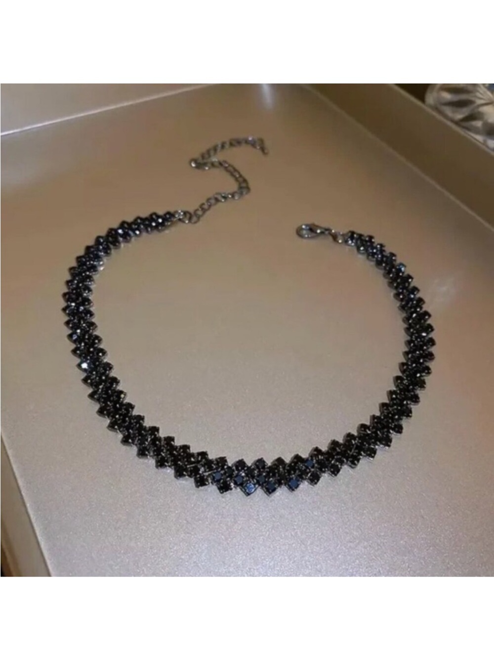 Black Onyx choker necklace
